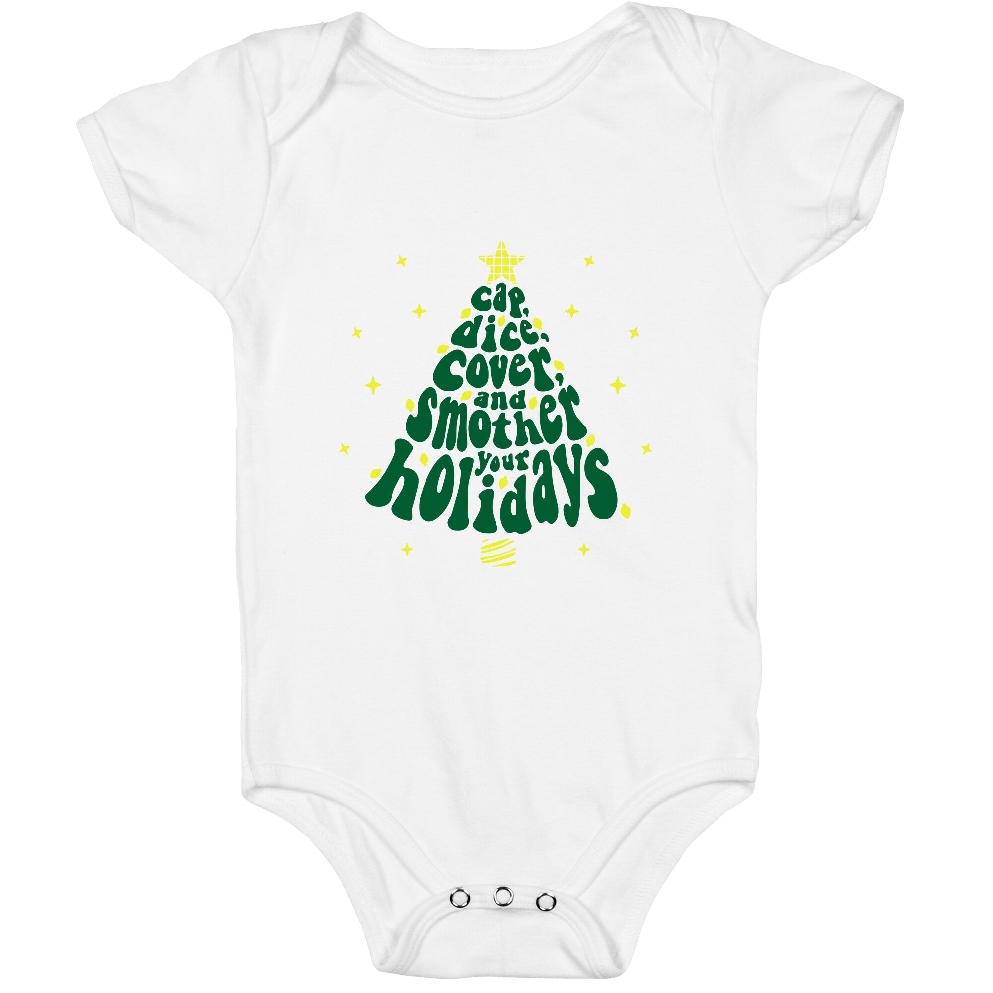 Waffle House Christmas Baby One-Piece